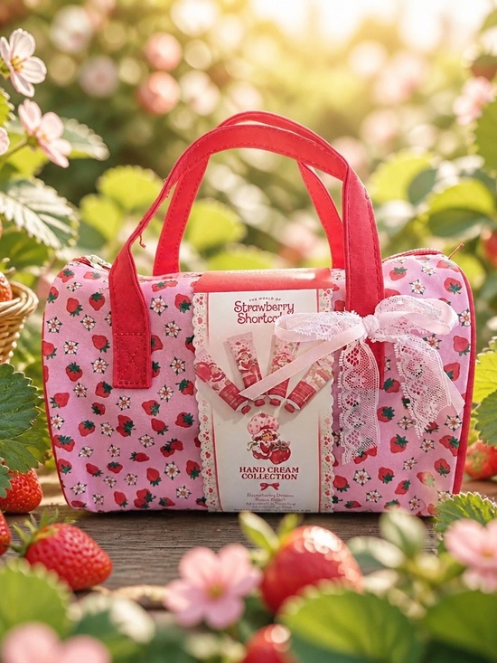 Strawberry Shortcake Handbags - Strawberry Shortcake Cosmetic Bag & Hand Cream Gift Set NWT